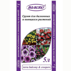 Грунт – ” Для Балконных и Вьющихся Растений – 5л ” – 8штуп – БиоИнтеллект