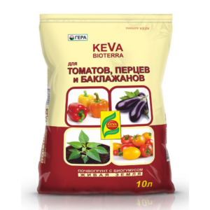 Грунт – » Томаты и Перцы » – KEVA BIOTERRA – 10л – 8штуп – Гера