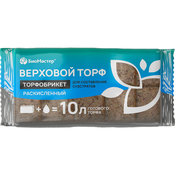 Грунт – " Торфобрикет – Верховой Торф Раскисленный " – 10л – 7штуп – БиоМастер